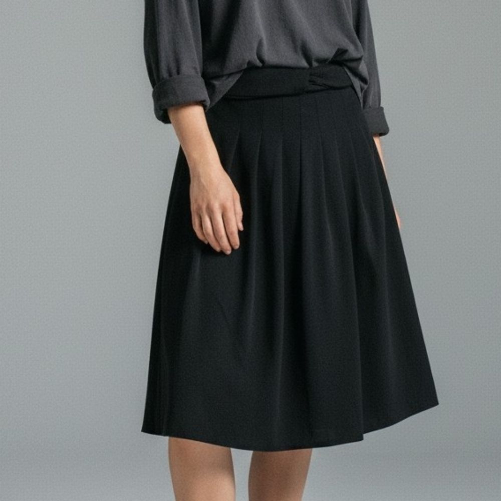 Vintage Collections Internationale Black Midi Skirt